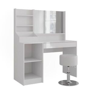 Vicco TOALETNÍ STOLEK Sherry Bílá/bílý vysoký lesk 119.8 cm 4 díly obraz