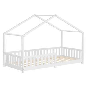 ML-DESIGN DĚTSKÁ POSTEL 90x200 cm bílá z borového dřeva s ochranou proti vypadnutí obraz