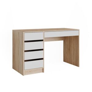 Vicco STŮL Sherry Sonoma/bílá 55 x 120 cm se zásuvkami obraz