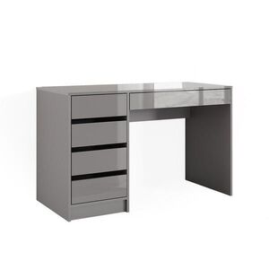 Vicco STŮL Sherry Šedá s vysokým leskem 55 x 120 cm se zásuvkami obraz