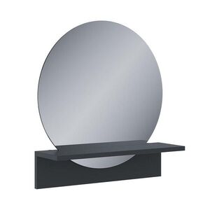 Vicco KOUPELNOVÉ ZRCADLO Elyra Černá 50 x 54.5 cm s policí obraz