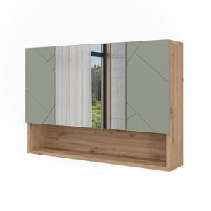 Vicco KOUPELNOVÁ ZRCADLOVÁ SKŘÍŇKA Irma Šalvějově zelená 80.1 x 55 cm obraz