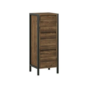 Vicco STŘEDNÍ SKŘÍŇKA Naola Dub/černá 30 x 80 cm se 3 zásuvkami obraz