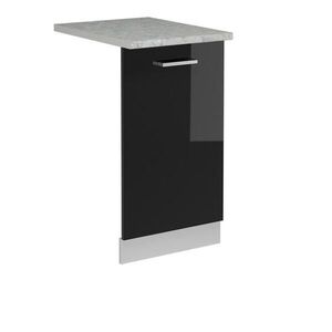 Vicco ČELNÍ PANEL MYČKY R-Line Černý vysoký lesk 45 cm s pracovní deskou obraz