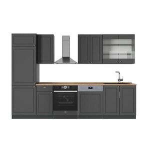 Vicco KUCHYŇSKÝ KOUT Fame-Line Anthrazit-Gold Landhaus 300 cm , PD Dub obraz