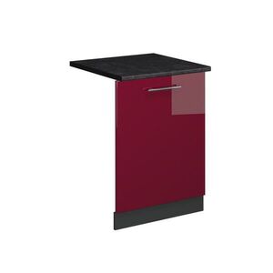 Vicco ČELNÍ PANEL MYČKY Fame-Line Bordó červená vysoký lesk 60 cm , PD Antracit obraz