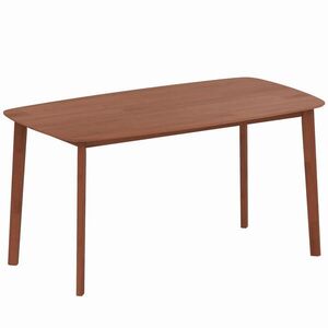 HOMCOM JÍDELNÍ STŮL 150 x 80 cm Kuchyňský stůl pro 6 osob ve venkovském stylu Světle hnědý obraz