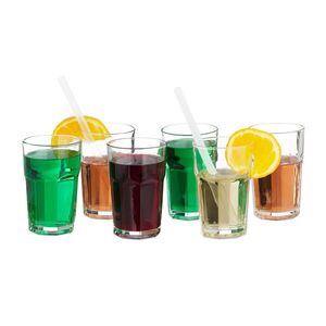 Relaxdays SKLENICE Průhledné 6dílná-sada sklo 300 ml obraz