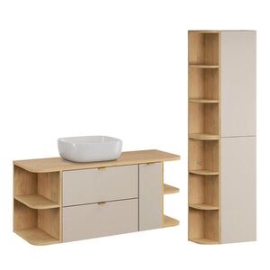 Petits-meubles KOUPELNOVÝ NÁBYTEK 120.4cm Azel 2er-Set Kašmír obraz