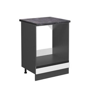 Vicco SKŘÍŇKA NA VESTAVĚNOU TROUBU R-Line Bílá 60 cm , PD Antracit obraz