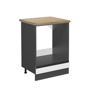 Vicco SKŘÍŇKA NA VESTAVĚNOU TROUBU R-Line Bílá 60 cm , PD Dub obraz