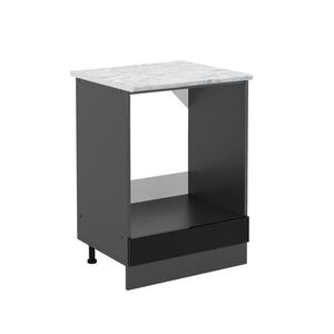 Vicco SKŘÍŇKA NA VESTAVĚNOU TROUBU R-Line Černý vysoký lesk 60 cm PD Mramor obraz