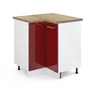 Vicco ROHOVÁ SKŘÍŇKA R-Line Červená vysoký lesk 75.6 cm , PD Dub obraz