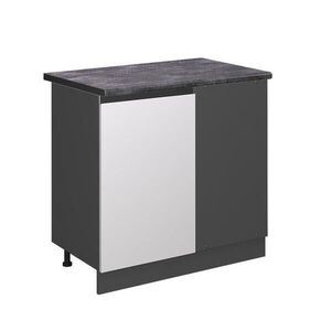Vicco ROHOVÁ SKŘÍŇKA R-Line Bílá 86 cm , PD Antracit obraz