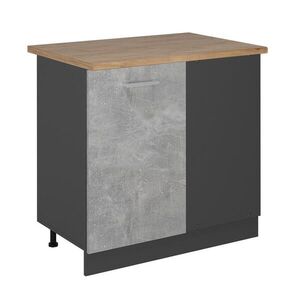 Vicco ROHOVÁ SKŘÍŇKA R-Line Beton 86 cm , PD Dub obraz