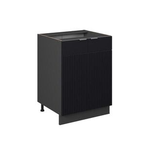 Vicco SPODNÍ SKŘÍŇKA KUCHYŇSKÉ LINKY Fame-Line Černý pruhovaný 60 cm bez pracovní desky obraz