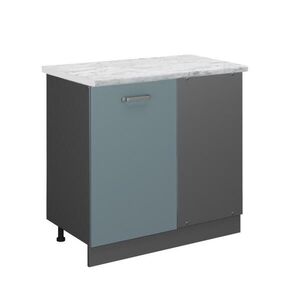 Vicco ROHOVÁ SKŘÍŇKA R-Line Modrošedá 86 cm PD Mramor obraz