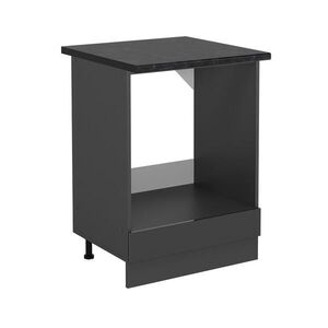 Vicco SKŘÍŇKA NA VESTAVĚNOU TROUBU R-Line Antracitový vysoký lesk 60 cm , PD Antracit obraz