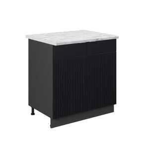 Vicco SKŘÍŇKA POD DŘEZ Fame-Line Černý pruhovaný 80 cm , PD Mramor obraz