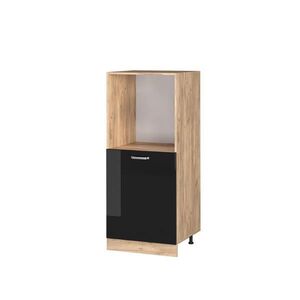 Vicco SKŘÍŇKA NA VESTAVĚNOU TROUBU R-Line Černý vysoký lesk 60 cm obraz