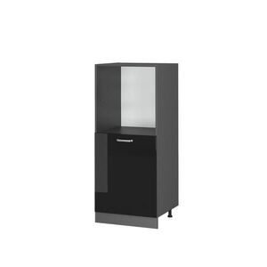 Vicco SKŘÍŇKA NA VESTAVĚNOU TROUBU R-Line Černý vysoký lesk 60 cm obraz