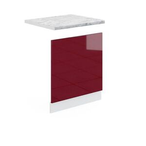 Vicco PŘEDNÍ PANEL R-Line Červená vysoký lesk 60 cm s pracovní deskou obraz