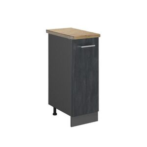 Vicco LÉKÁRNIČKOVÁ SKŘÍŇKA R-Line Černý beton 30 cm PD Dub obraz