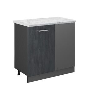 Vicco ROHOVÁ SKŘÍŇKA R-Line Černý beton 86 cm PD Mramor obraz
