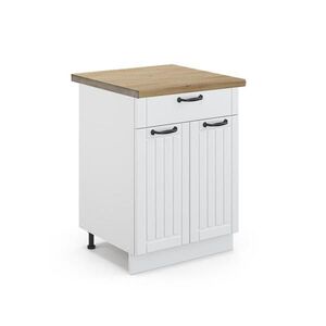 Vicco SPODNÍ SKŘÍŇKA KUCHYŇSKÉ LINKY Fame-Line Bílý venkovský dům 60 cm se zásuvkou, PD Dub obraz