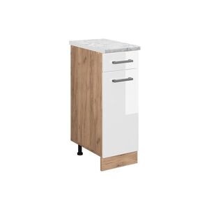 Vicco SPODNÍ SKŘÍŇKA KUCHYŇSKÉ LINKY R-Line Bílá vysoký lesk 30 cm PD Mramor obraz