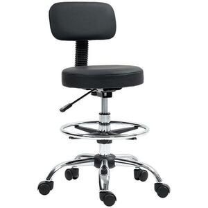 HOMCOM KANCELÁŘSKÁ ŽIDLE Ergonomická kreslící židle, výškově nastavitelná počítačová židle s podnožkou obraz