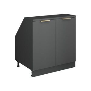 Vicco ŠIKMÁ SKŘÍŇ Rion Antracitově zlatý 80 x 81.6 cm se 2 dveřmi, korpus skříně hloubka 60 cm obraz