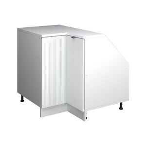 Vicco ŠIKMÁ SKŘÍŇ ROHOVÁ SKŘÍŇKA Rion Bílé zvlnění 75.6 x 81.6 cm s 1 dveřmi, korpus skříně hloubka 60 cm obraz