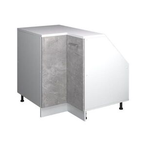 Vicco ROHOVÁ KUCHYŇSKÁ SKŘÍŇKA POD ŠIKMOU STŘECHU R-Line Beton 75.6 cm s 1 dveřmi, korpus skříně hloubka 60 cm obraz