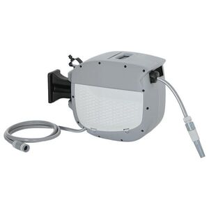 Outsunny NAVÍJEČ HADICE otočný o 180° plast šedý obraz