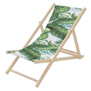 ECD-Germany LEHÁK Tropical zelená-bílá obraz