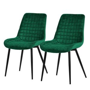 ML-DESIGN JÍDELNÍŽIDLA 2KS SADA Tmavě zelený samet obraz