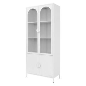 ML-DESIGN VITRÍNA 80x185x40 cm bílá z oceli se 4 dvířky obraz