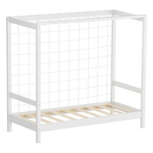 ML-DESIGN DĚTSKÁ postel ve tvaru fotbalové brány 70 × 140 cm, bílá obraz