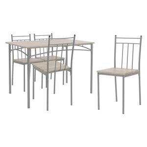 ML-DESIGN JÍDELNÍ STOLOVÁ SADA 5dílná světlý dub obraz