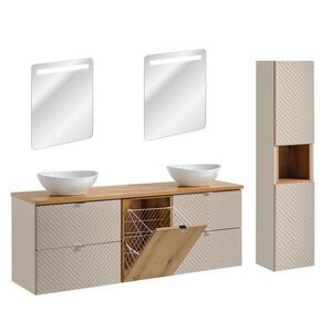 Petits-meubles KOUPELNOVÝ NÁBYTEK 160.4cm Manoa 2er-Set Kašmír obraz