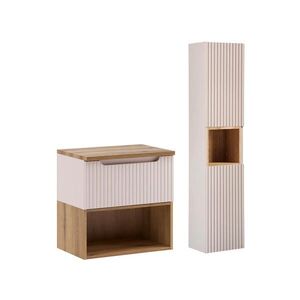Petits-meubles KOUPELNOVÝ NÁBYTEK 60.4cm Riva 2er-Set Kašmír obraz