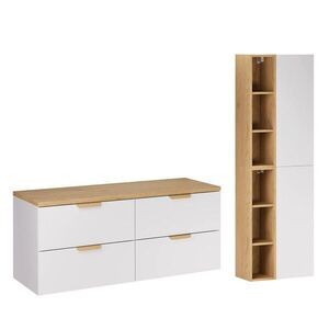 Petits-meubles KOUPELNOVÝ NÁBYTEK 120.6cm Oria 2er-Set Bílá obraz