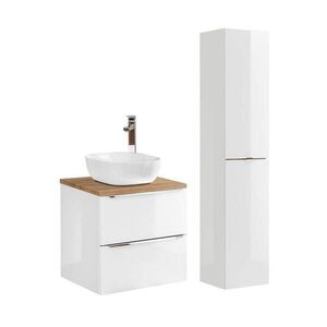 Petits-meubles KOUPELNOVÝ NÁBYTEK 60.4cm duben 2er-Set Bílá obraz