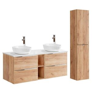 Petits-meubles KOUPELNOVÝ NÁBYTEK 140.4cm duben 2er-Set Dřevo obraz