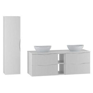 Petits-meubles KOUPELNOVÝ NÁBYTEK 140.6cm Tao 2er-Set Bílá obraz