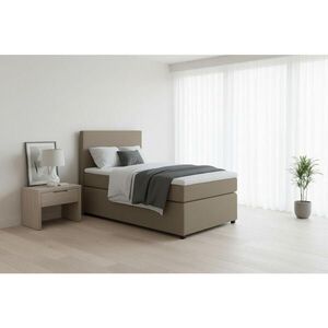 MID.YOU POSTEL BOXSPRING, 90/200 cm, pískové barvy obraz