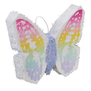 Relaxdays PIŇATA Barevná Motýl 48 cm obraz