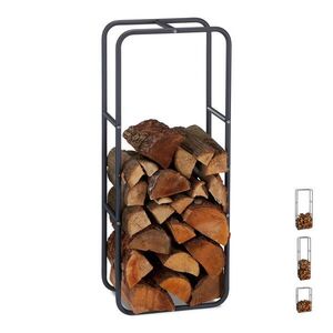 Relaxdays REGÁL Antracit ocel 100x40x25 cm obraz