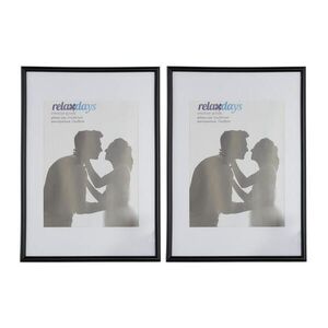 Relaxdays FOTORÁMEČEK Černý 2ks-sada A4 obraz